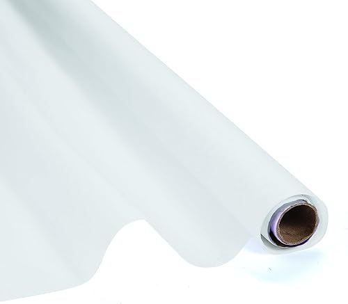 Voile Sheer Fabric Rolls (30 feet Long) (White) Draping Fabric Wedding Prom Photo Backdrop