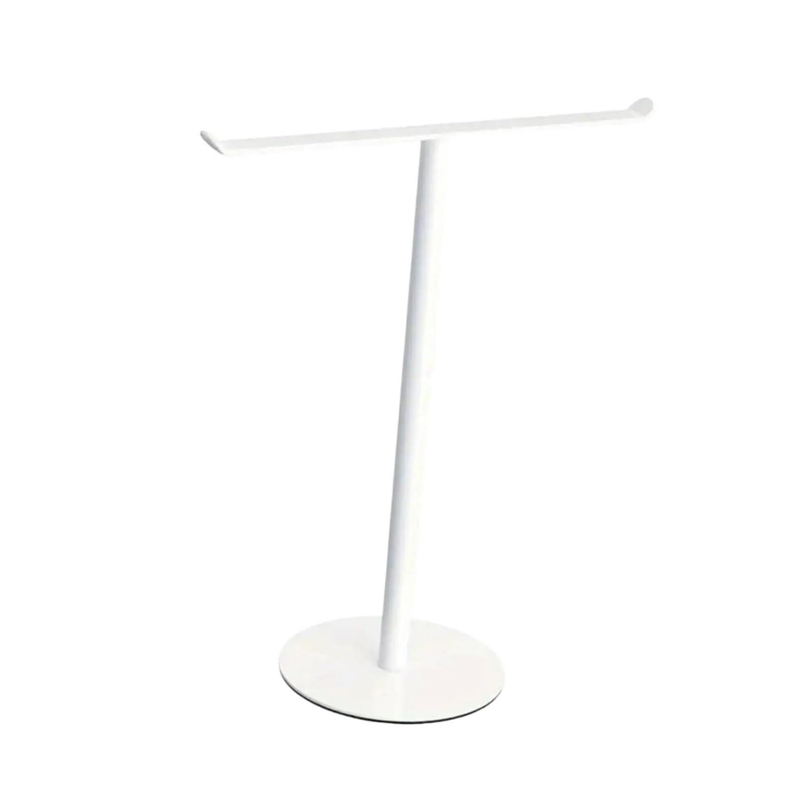 1pc Hand Towel Stand Countertop Jewelry Vertical Bar For Vanity(WHITE)