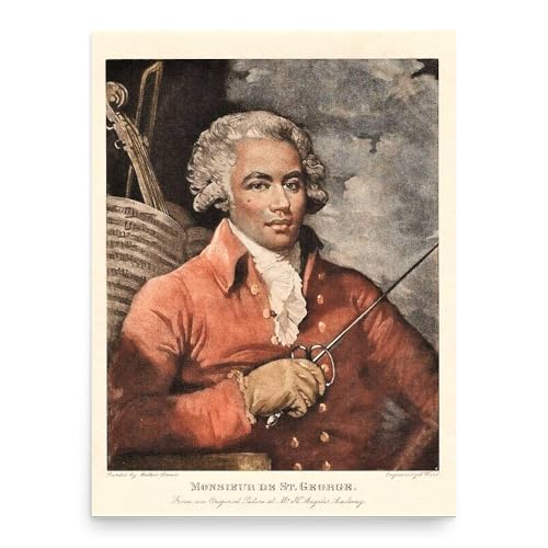 Ballad of Saint George and the Dragon 5 Chevalier de Saint-Georges Poster Print - Wall Art for Home Decor...