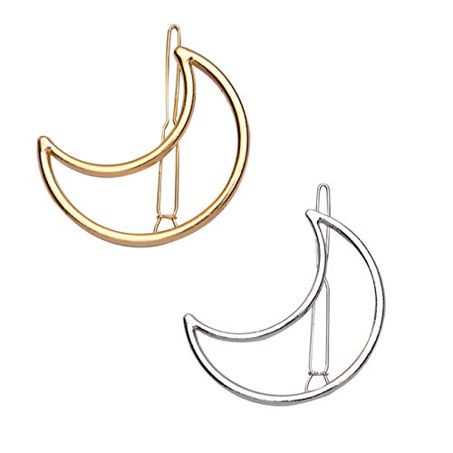 Ewfd 2Pcs Fashion Hollow Geometric Hair Clip For Women Elegant Triangular Circle Metal Barrette Hairpin Head Accessorie 3 #TOP1