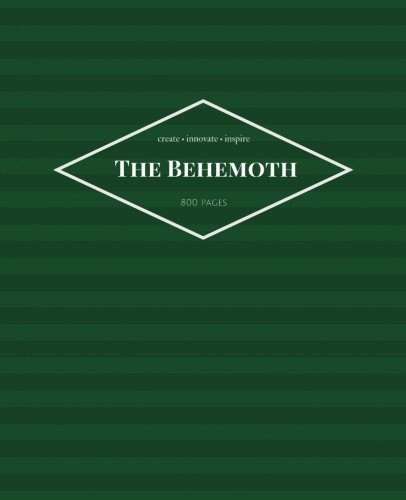 The Behemoth (800 Lined Pages): Dark Green Stripes - Extra Large Journal, Notebook, Diary (7.5 x 9.25 inches) (Creative Collection)