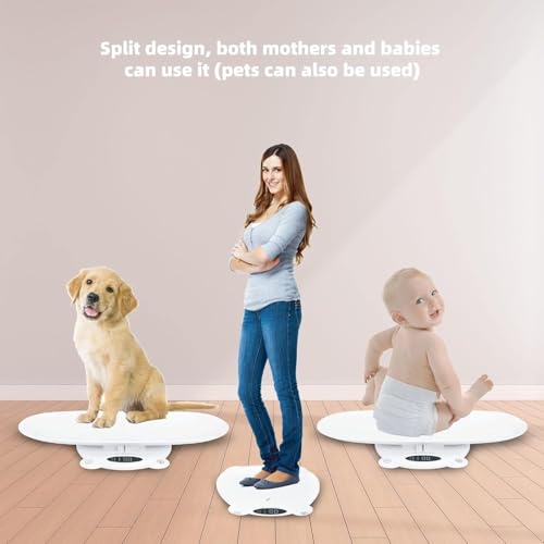 Image of Ellie Digital Baby Scales, Multi-Function Scale for Infant, Toddler & Pet, LED Display Weighing Scale for Newborns, Cats & Dogs, Large Capacity for Family Weight Tracking at Home