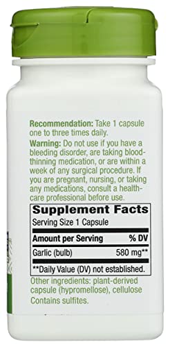 Nature'S Way 13000 Natures Way Garlic Bulb Vegetarian Capsule thumb #3