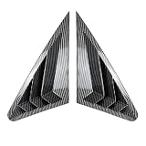 Window Louvers TRD Compatible With 2Pcs Audi A3 8V Sedan 2014 2015-2019 Side Rear Window Shovel Blinds Sticker Cover Decorative Car Styling ABS Accessories(Carbon Pattern)