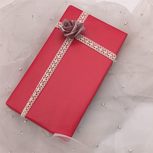 Tinwin Beige Cotton Lace Trim Craft Lace Crochet Sewing Lace Ribbon For Crafts And Diy Decoration Bridal Wedding 40 Yards-1 #TOP2