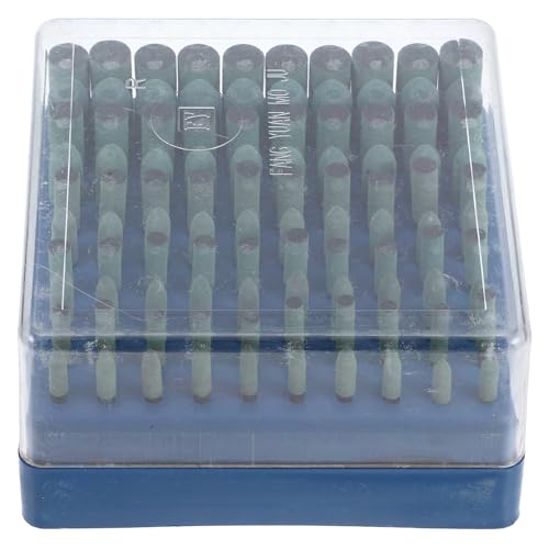 HEMOTON 100pcs Green Rubber Mounted Grinding Bits Set for Rotary Tool, Abrasive Stone Grinding Heads for Drill, Polishing and Stone Carving Accessories for Industrial Use