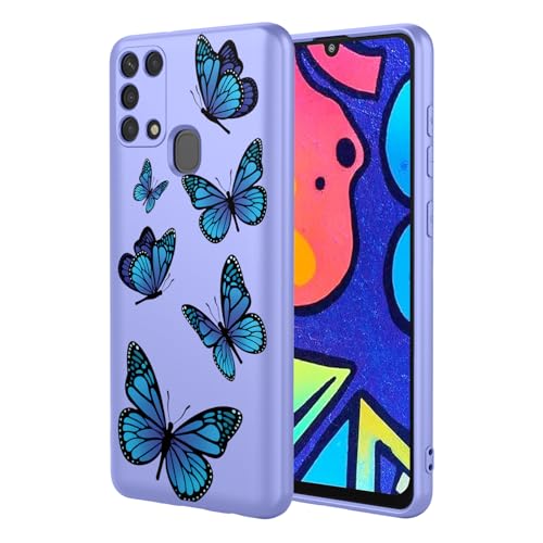 Coque Samsung Galaxy M31 TPU souple antichoc compatible Samsung M21s violet