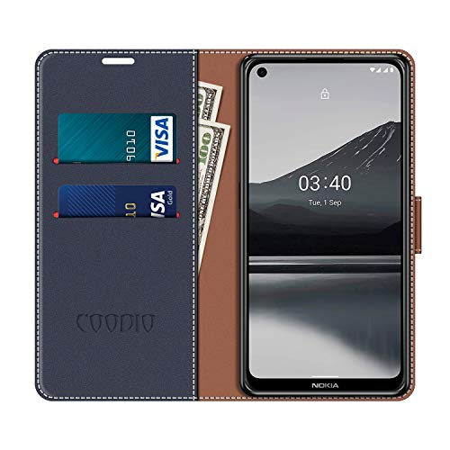 COODIO Custodia per Nokia 3.4, Custodia in Pelle