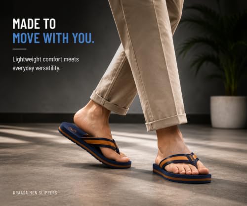 Image of Kraasa Fleece Slippers for Man | Slip-On Slippers