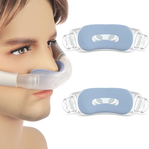2 Packs Fabric N30i Nasal Cushion for ResMed Airtouch N30i & Airfit N30i - IDEAR Replacement CPAP Nasal Pillows Mask with Calm Blue Fabric - Breathable Comfort & Whisper Quiet Accessories (SW)