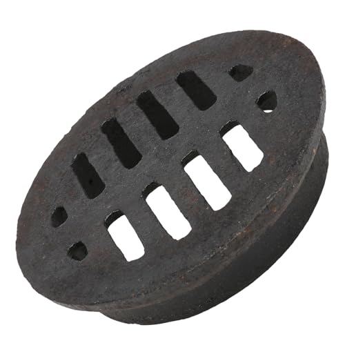 Alipis Desagüe de Suelo Empotrado de Hierro Fundido Negro Diámetro 110 MM Drenaje Doméstico Resistente para Baño y Cocina Filtro Antidesperdicios Fácil de Limpiar Accesorio Duradero