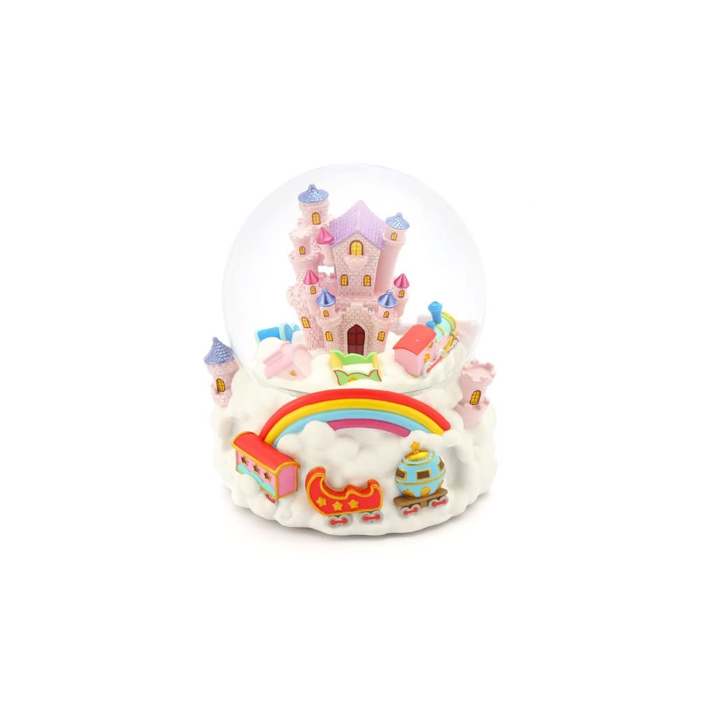 Caja de música melodía celestial y bola de cristal decorativa para niñas