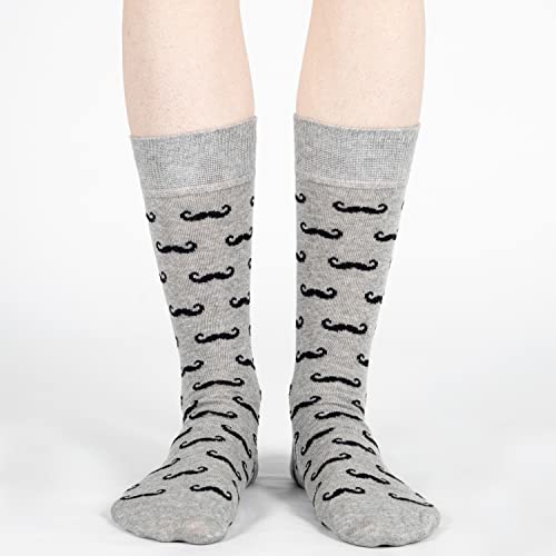 Image of Mysocks Unisex Extra Fine Combed Cotton Crew Socks |Colourful Designs | Seamless Toe | Make Your Steps Enjoyable