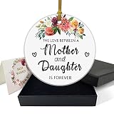 REWIDPARTY Best Gifts for Mom from Daughter The Love Between Mother and Daughter is Forever Christma