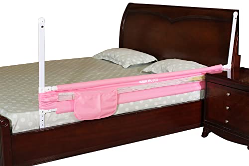 Image of VIC Kid Adjustable Baby Bedrail Guard Bed Fence (1.8 M, Pink Elephant)