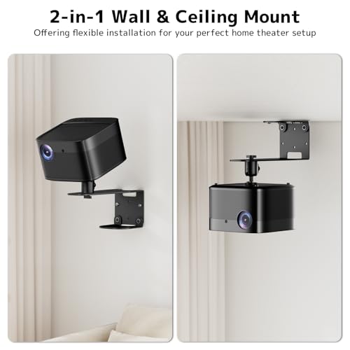 Support projecteur plafond et mural fixation 1/4 rotation 360 - 5