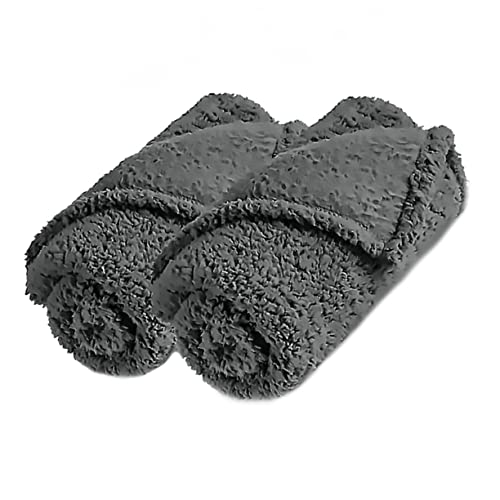 Toddmomy 2pcs Pet Blanket Soft and Warm Dog/cat Bed Cover Pet Quilt for Indoor/Outdoor Use