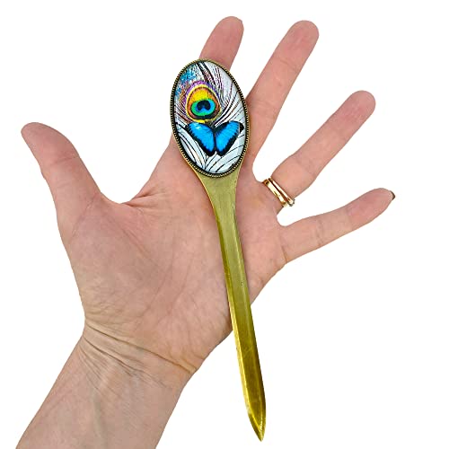 Brass Letter Opener, Blue Morpho Butterfly, Gift Boxed #TOP2