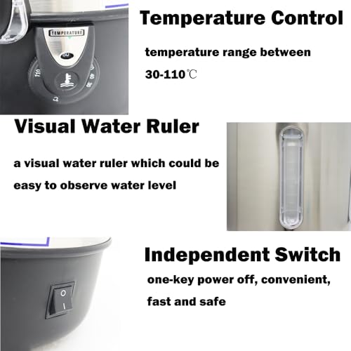 Dispensador eléctrico de agua caliente acero inoxidable 23L miniatura 3