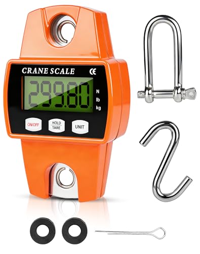 Báscula digital colgante 300 kg 660 libras Precisa Báscula de grúa colgante Báscula electrónica de pescado 50 g Báscula de caza portátil