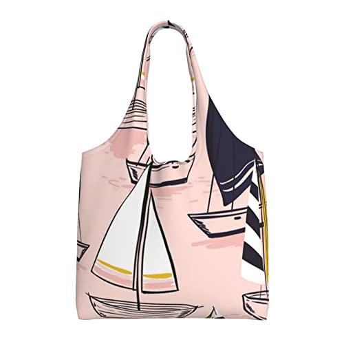 Sac fourre-tout en toile noir Debou imprimé d'une esquisse de rose