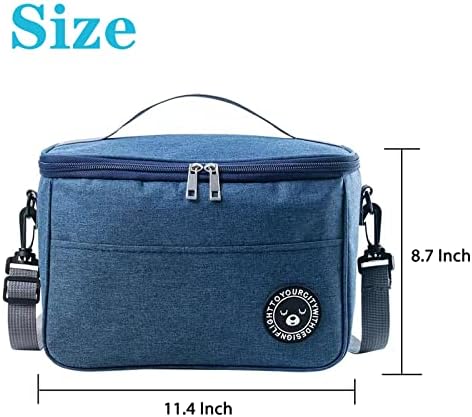 Asonen Insulated Lunch Bag Thermal Cooler Lunch Bag 13L 29*20*22cm Water-Resistant Leakproof Soft Cooler Bag Thermal Bento Box for Work/School/Picnic