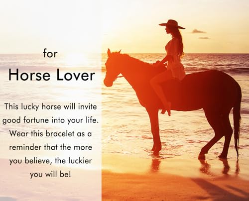 Baydurcan Horse Gifts for Teens, Horse Bracelets Birthday Gifts for Women Teens Nature Stone Bracelet4