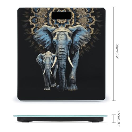 Báscula Digital Compacta Two Elephants para Baño miniatura 2