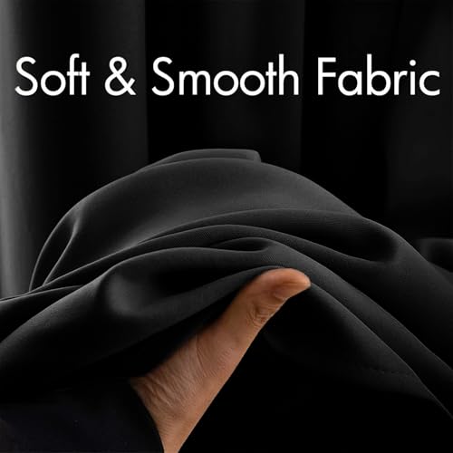 Image of MIULEE Closet Curtain for Open Closet Without Door Grommet Top 34x80 Inches | Covers Closet, Privacy Curtains for Room Divider, Sun /Light Blocking, Quality Fabric, Doorway