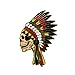 Grateful Dead Pins Native American Indian Headdress Skull Pin B