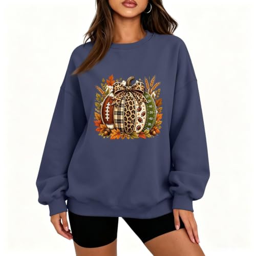 Cute Halloween Sweatshirts for Women Fleece Graphic Oversized Pullover - image 2