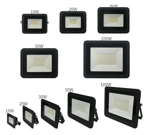 Foco reflector IP68 sumergible con luz cálida de 100W para iluminación de fachadas 2