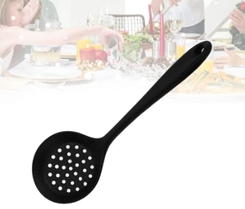 Colher Escumadeira Vazada De Silicone Resistente Cozinha Arroz Casa