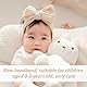 DAZZLUXE 3 Stück Kinder-Stirnbänder, Stirnbänder für Mädchen, Baby-Stirnbänder, Haarschleifen für Babys, Baby-Stirnbänder mit Schleifen, Baby-Stirnbänder mit elastischen Schleifen
