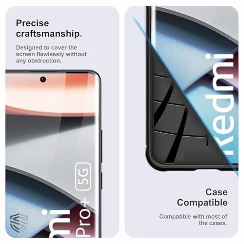 Image of TPU hydrogel Edge to Edge Screen Protector Guard For Redmi Note 13 Pro Plus (6.73 Inch) With Installation Kit | Fingerprint Compatible | Edge to Edge Coverage