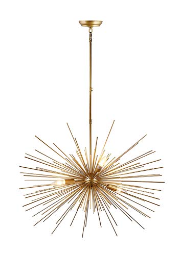 31 Inch Astra Sputnik Satellite Starburst Chandelier Urchin 4 Light (Gold)