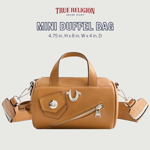 True Religion Women's Crossbody Bag, Mini Duffel Purse Handbag with Shoulder Strap2