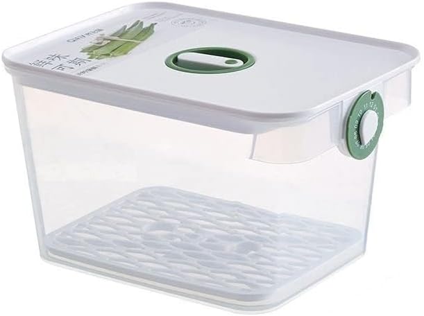 ZURATO Plastic Food Storage Container Airtight Storage Box Refrigerator Storage Boxes Keep Fruits, Vegetables, Meat, Fish Timekeeping Stackable Storage Box (Large 2.6 Ltr, Multicolor)