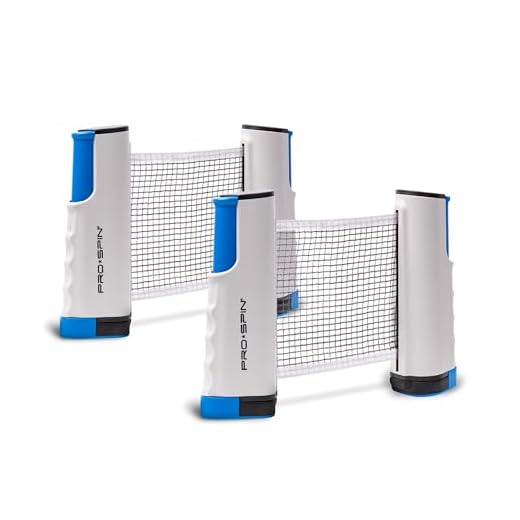 PRO SPIN Ping Pong Net for Any Table – 72" Portable Table Tennis Net with Clamps | includes Custom Mesh Storage Bag