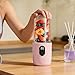 Imagen de FILFEEL Vaso de Licuadora Portátil Exprimidor Eléctrico Recargable por USB de 500 Ml para Batidos Bebidas Proteicas