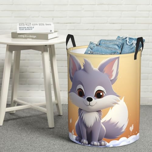 Panier à linge pliable renard pour chambre et dortoir - 7