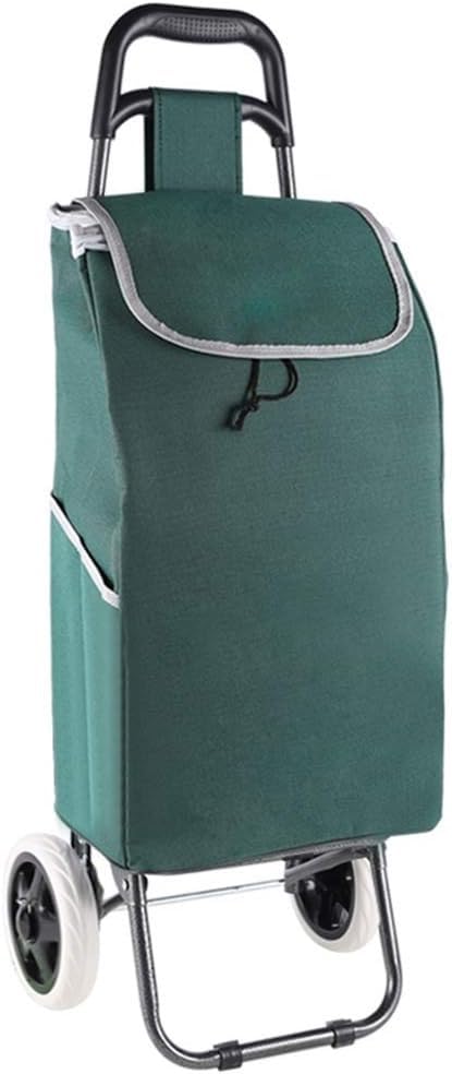 Carrito plegable de hierro ligero para compras con tejido impermeable, plegable para viaje miniatura 1