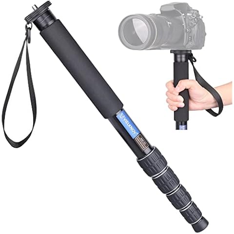VIELKNOV Monopié de aleación de aluminio para cámaras Canon, Nikon y Sony sin espejo y DSLR Cover