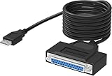 SABRENT USB 2.0 to DB25 IEEE 1284 Parallel Printer Cable Adapter [HEXNUT Connectors] (CB-1284)