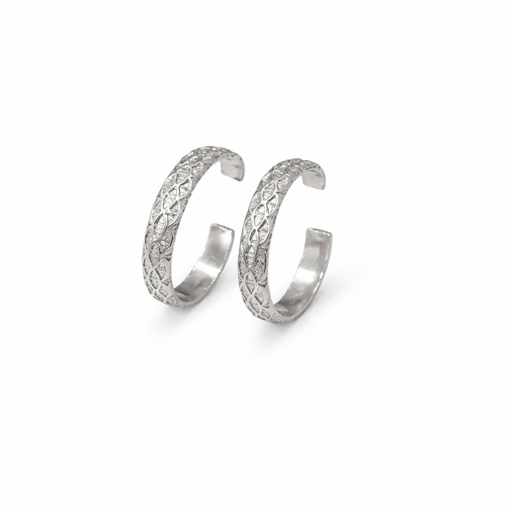 anuradha Plus Jewellery trendy silver finish spiral design Adjustable feet accessories/Bicchiya/Bichudi/Toe ring/ 1 pair for women.-picture-20