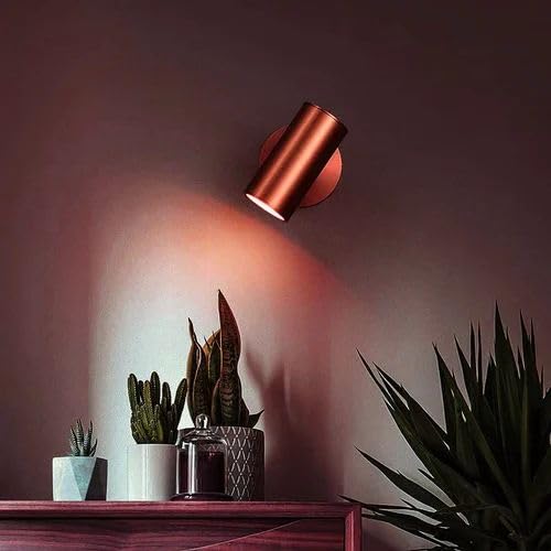 Image of Glowave 10W Modern LED Wall /Ceiling Spot Light with Adjustable Head - Warm White (Rose Gold /Copper)