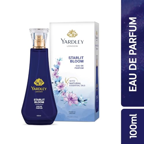 Image of Yardley London Starlit Bloom Eau De Parfum for Women, 100ml - Natural Essential Oils, Floral EDP Perfume | Peony & Freesia Fragrance