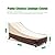 F&J Outdoors Heavy Duty Waterproof UV Resistant Patio Chaise Lounge Chair Cover, 2Pack, 84"Lx32"Wx34"H, Beige+Coffee