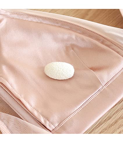 SilRiver Women's Silk Satin Wire-Free Padded Bralette with Soft Silk Cup Bra Top4