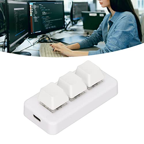 Clavier mécanique à une main blanc avec touches programmables et rétroéclairage RVB - 7